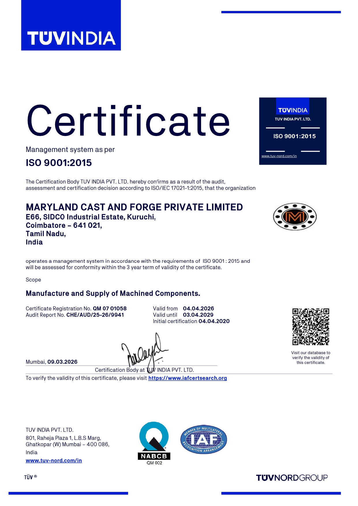 Certificate 2